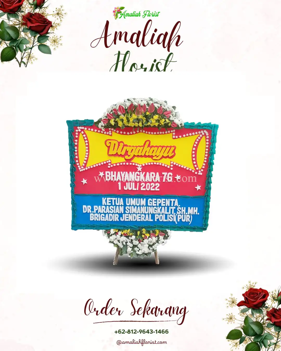 Papan Bunga HUT Ulang Tahun Semboro